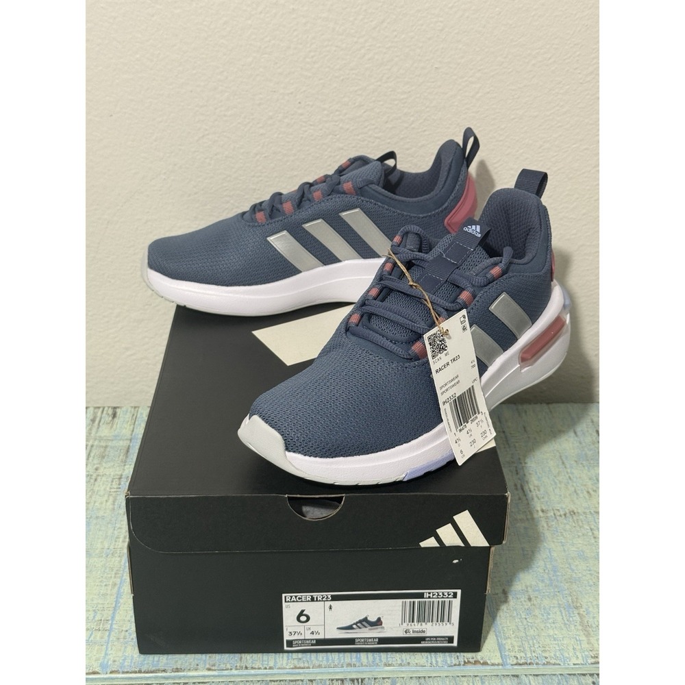 Adidas Women's Racer TR23 Blue Athletic Sneakers Lace -Up Size 6 New
